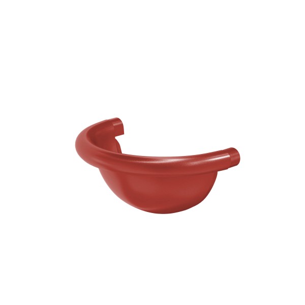 Водосток Aquasistem, система 125x90 - Заглушка желоба полукруглая RR 29 Бургундский купить в Сочи