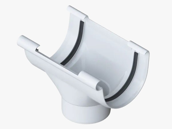 Водосток Альта-Профиль ПВХ – Воронка водосточная (белый) купить в Сочи