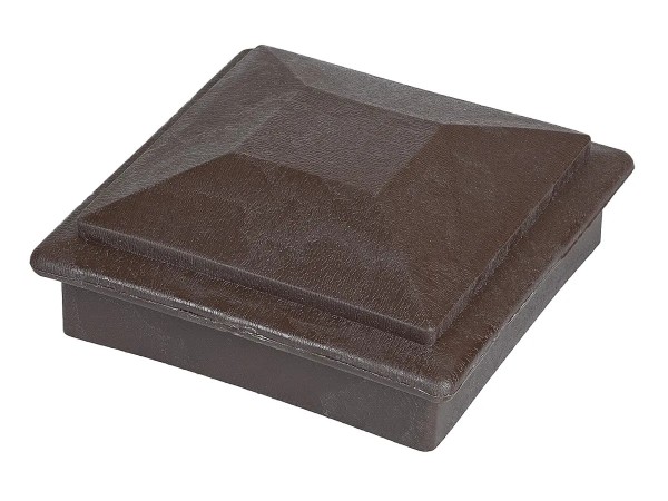 Крышка верхняя фигурная ПВХ для столба Deckart 100х100 Венге купить в Сочи