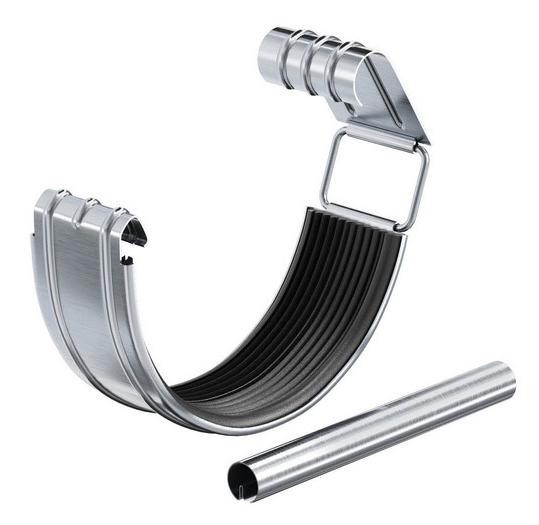 Водосток Aquasistem, Система 150/100 - Соединитель желоба с уплотнителем оцинковка купить в Сочи