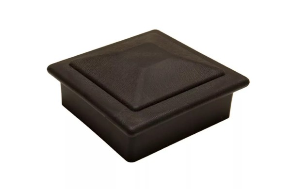 Крышка верхняя фигурная ПВХ для столба Deckart 100х100 Графит купить в Сочи