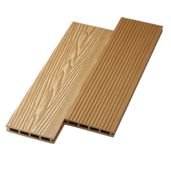 Террасная доска ДПК NanoWood двусторонняя New 3D тиснение + вельвет Орех купить в Сочи