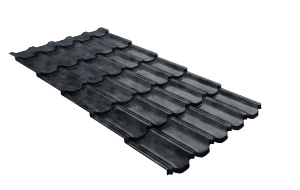 Металлочерепица квинта плюс с 3D резом 0,45 Safari Grey купить в Сочи