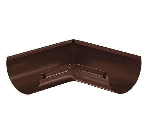 Водосток Aquasistem, система 125x90 - Угол желоба, внутренний 90° RAL 8017 Коричневый купить в Сочи