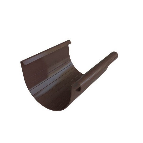 Водосток Альта-Профиль ПВХ – Желоб водосточный 3м (коричневый) купить в Сочи
