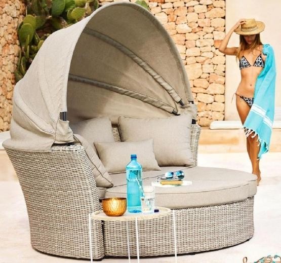 Диван-Трансформер AFINA плетеный из иск. ротанга AFM-325 Beige купить в Сочи