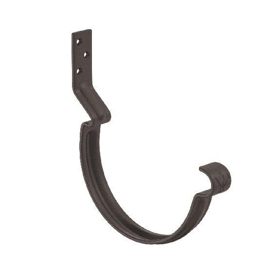 Водосток Aquasistem, Система 150/100 - Крюк крепления желоба короткий RR 32 Тёмно-коричневый matt купить в Сочи