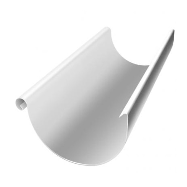 Водосток Grand Line 150x100 – Желоб 3м RAL 9003 купить в Сочи