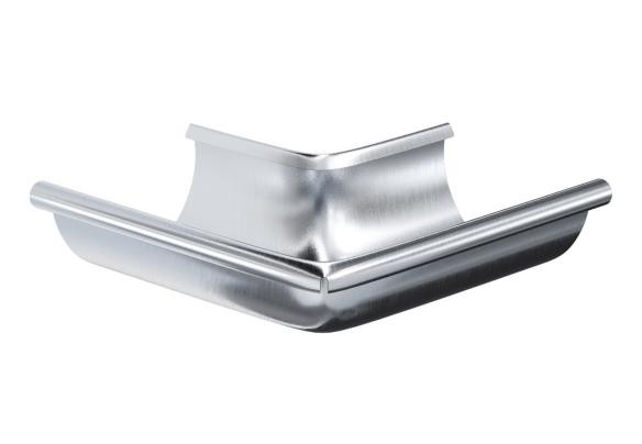 Водосток Aquasistem, Система 150/100 - Угол желоба наружный оцинковка 90° купить в Сочи