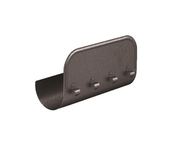 Водосток Aquasistem, Система 150/100 - Ограничитель перелива прямой RR 32 Тёмно-коричневый matt купить в Сочи