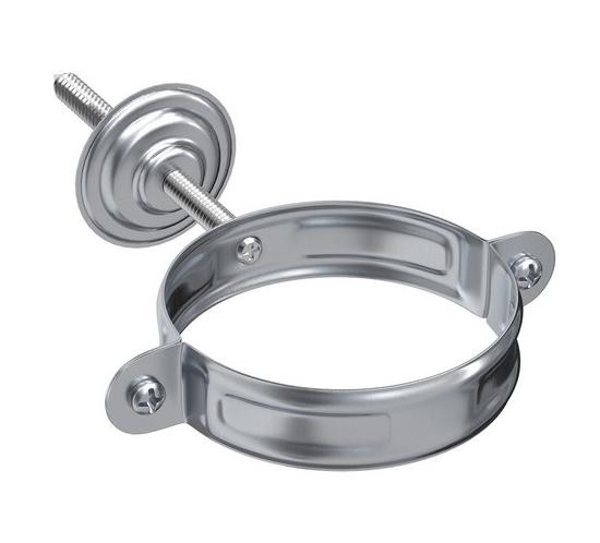 Водосток Aquasistem, Система 150/100 - Хомут для крепления трубы оцинковка купить в Сочи