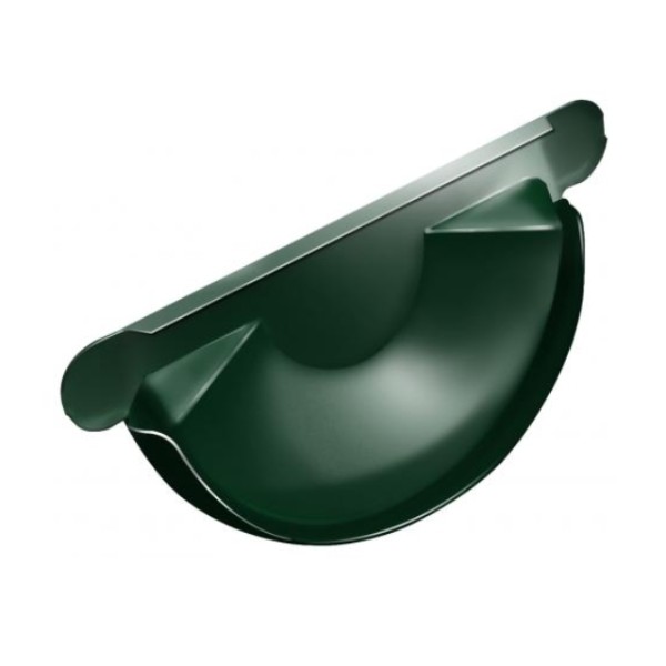 Водосток Grand Line 125x90 – Заглушка желоба RAL 6005 купить в Сочи