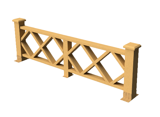 Ограждения декоративное ДПК GRINDERDECO Миллениум песчаник купить в Сочи