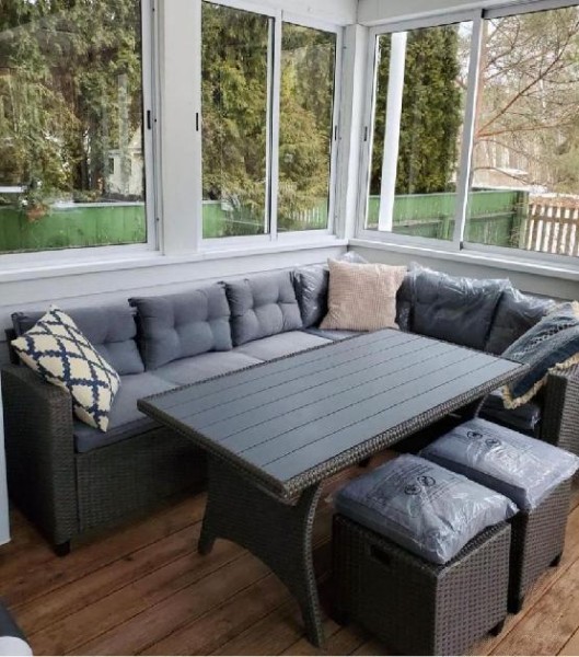 Комплект мебели AFINA плетеной из иск. ротанга AFM-307G-Grey купить в Сочи