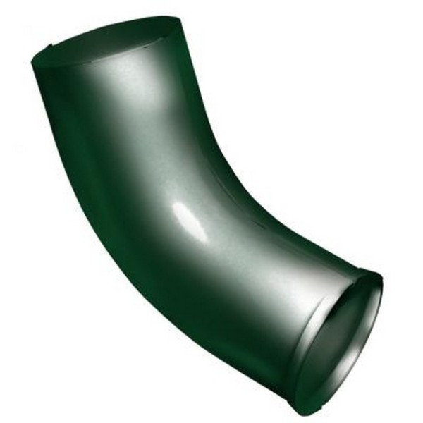 Водосток Grand Line 125x90 – Колено сливное RAL 6005 купить в Сочи