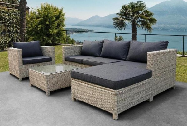 Комплект мебели AFINA плетеной из иск. ротанга YR821G Grey/Grey купить в Сочи