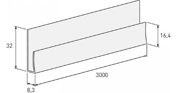 Стартовая планка для отделочных панелей Vox купить в Сочи