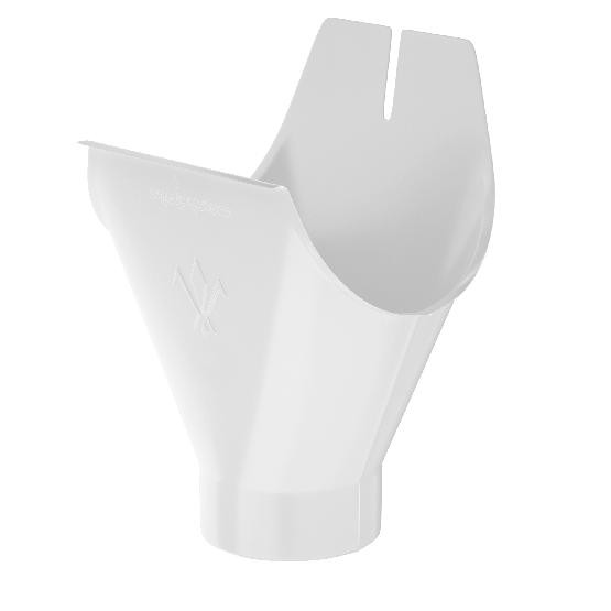 Водосток Aquasistem, система 125x90 - Воронка желоба RR 20 Мраморно-белый купить в Сочи