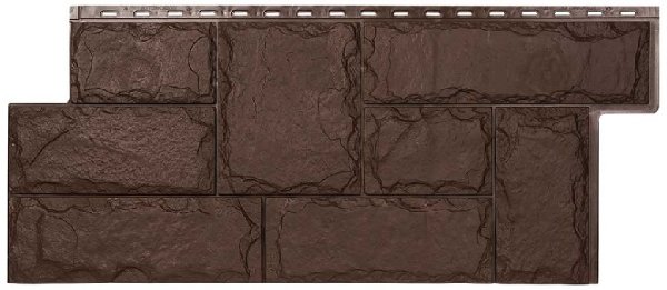 Фасадная панель T-Сайдинг-МАРСЕЛЬ ЭКО-1 Браун купить в Сочи