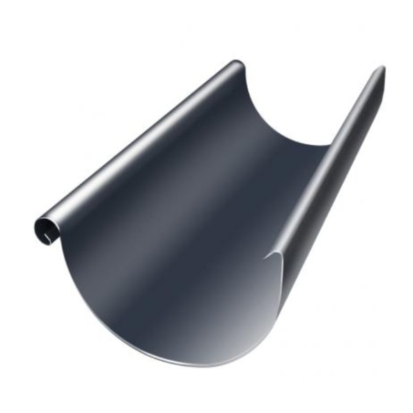 Водосток Grand Line 150x100 – Полукруглый желоб 3 метра RAL 7024 купить в Сочи