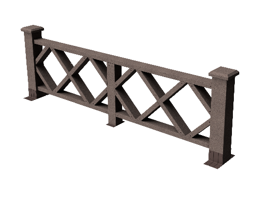 Ограждения декоративное ДПК GRINDERDECO Миллениум венге купить в Сочи