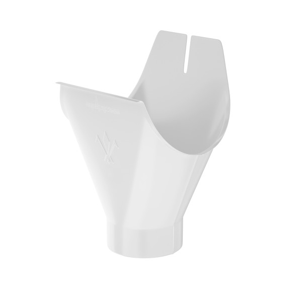 Водосток Aquasistem, система 125x90 - Воронка желоба RAL 9003 Белый купить в Сочи