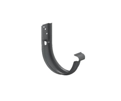 Водосток Aquasistem, Система 125/90 - Крюк крепления желоба универсальный с комплектом крепления RR 23 Маренго matt