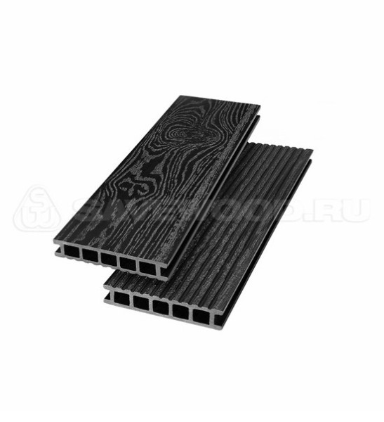 Террасная доска из ДПК SW Ornus тангенциальный распил черный купить в Сочи