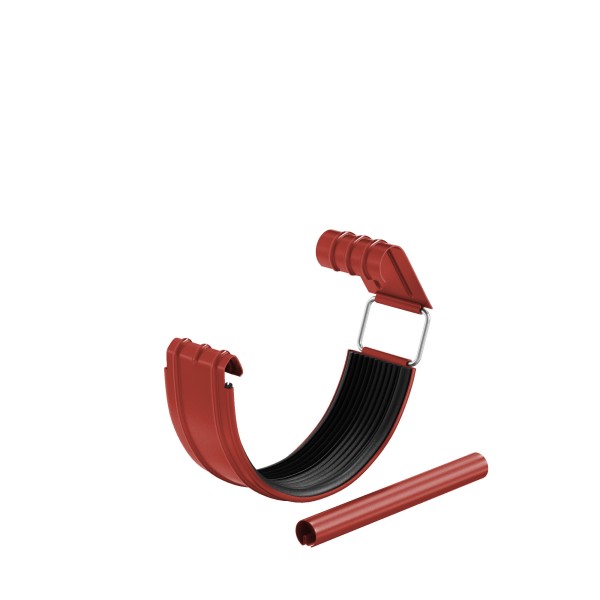 Водосток Aquasistem, система 125x90 - Соединитель желоба в комплекте RR 29 Бургундский купить в Сочи