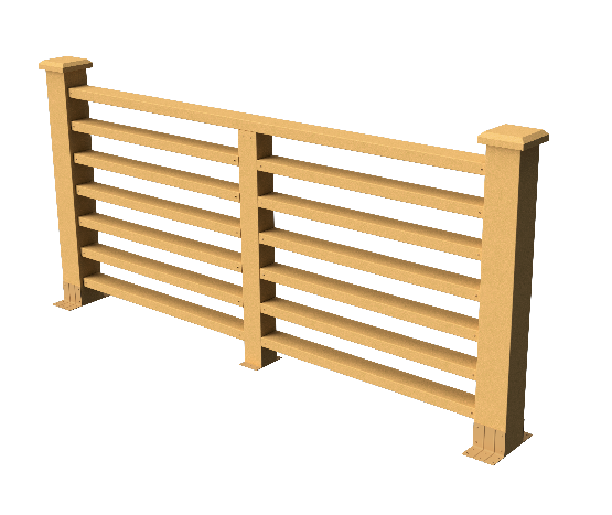 Ограждения декоративное ДПК GRINDERDECO Марсело песчаник купить в Сочи