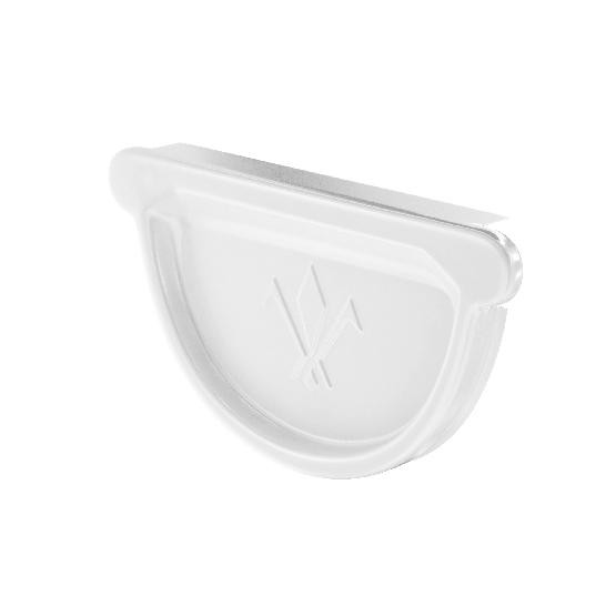 Водосток Aquasistem, система 125x90 - Заглушка универсальная с резиновым уплотнителем RR 20 Мраморно-белый купить в Сочи