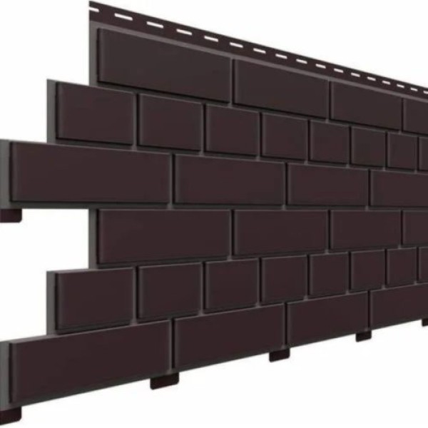 Фасадная панель Доломит Кирпич, Коричневый купить в Сочи