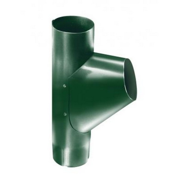 Водосток Grand Line 125x90 – Тройник RAL 6005 купить в Сочи