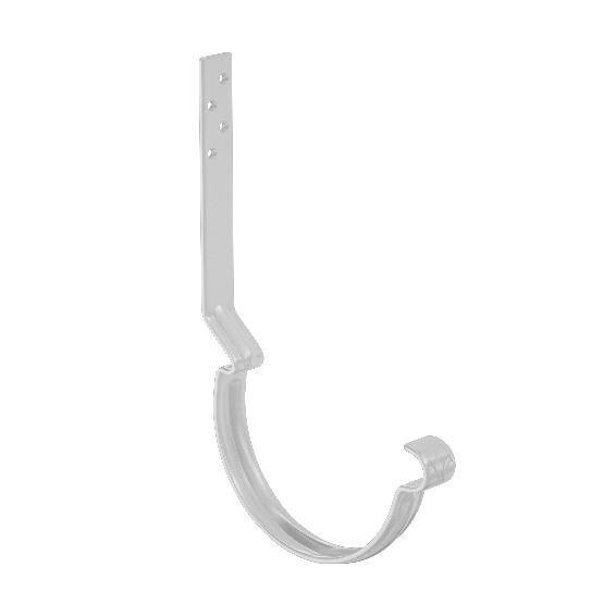 Водосток Aquasistem, система 125x90 - Крюк крепления желоба длинный RR 20 Мраморно-белый купить в Сочи