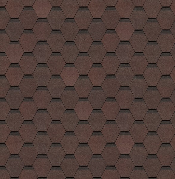 Гибкая черепица Docke, коллекция Шеффилд – Зрелый каштан купить в Сочи