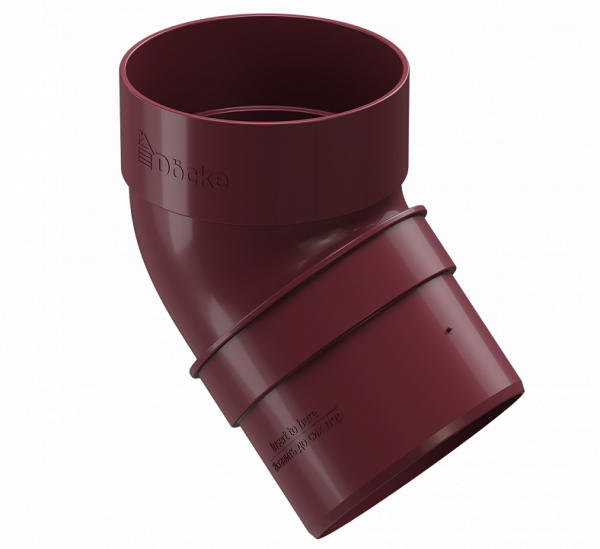 Колено 45˚ПВХ Docke STANDART красный купить в Сочи