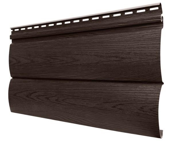 Виниловый сайдинг tecos, серия lux - оцилиндрованный брус двойной, - бразильская вишня купить в Сочи