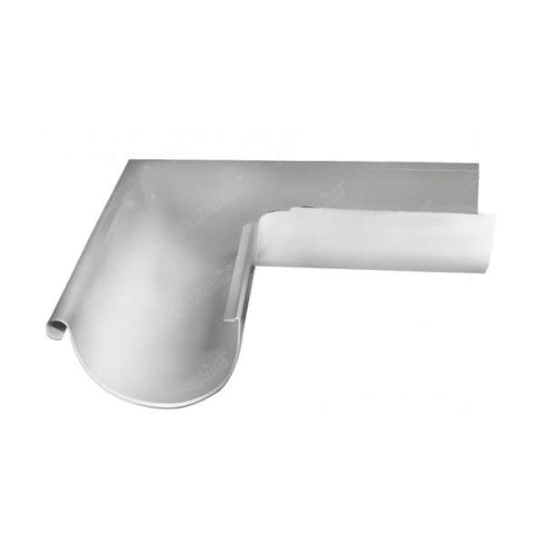 Водосток Grand Line 150x100 – Угол наружный 90° RAL 9003 купить в Сочи