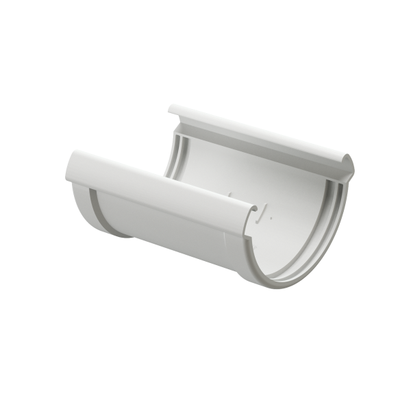 Соединитель Желоба Docke Lux ПВХ Пломбир купить в Сочи