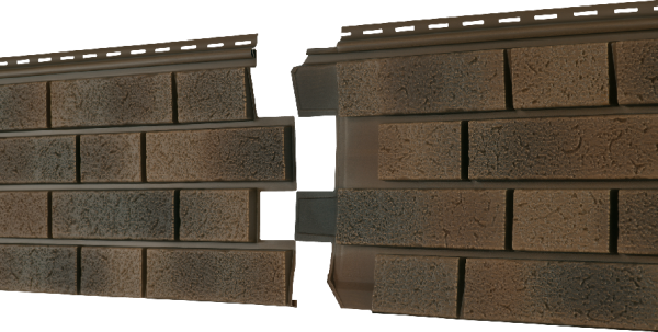 Фасадная панель Ю-пласт Стоун Хаус S-Lock Клинкер Нордик лава купить в Сочи