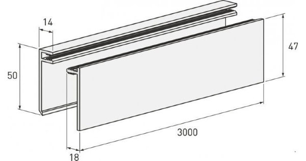 Планка финишная светлая купить в Сочи