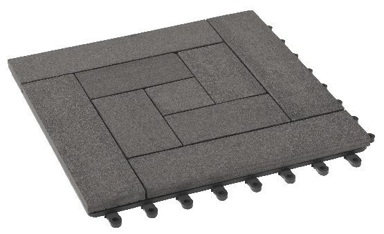 Модульный паркет ДПК GRINDERDECO Люкс 10 Серый базальт купить в Сочи