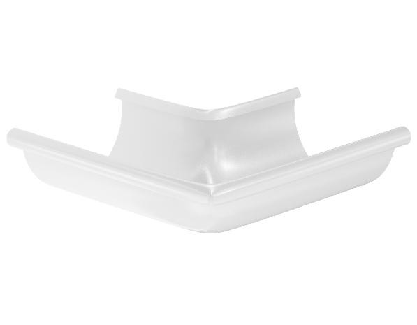 Водосток Aquasistem, система 125x90 - Угол желоба, наружный 90° RR 20 Мраморно-белый купить в Сочи