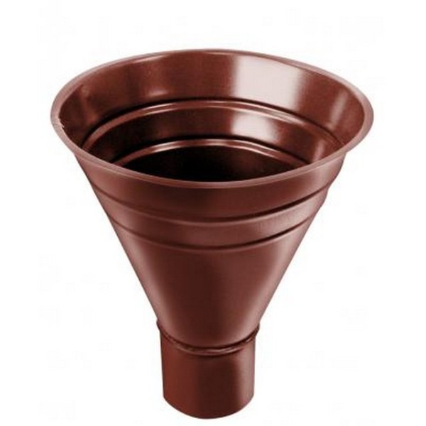 Водосток Grand Line 125x90 –  Воронка водосборная RAL 8004 купить в Сочи