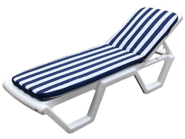 Матрас для шезлонга TWEET Синие белые полоски купить в Сочи