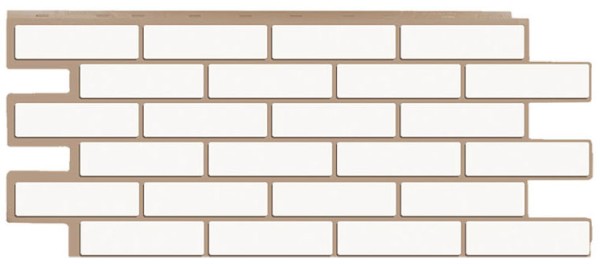 Фасадная панель T-Сайдинг - Кирпич Модерн Белый купить в Сочи