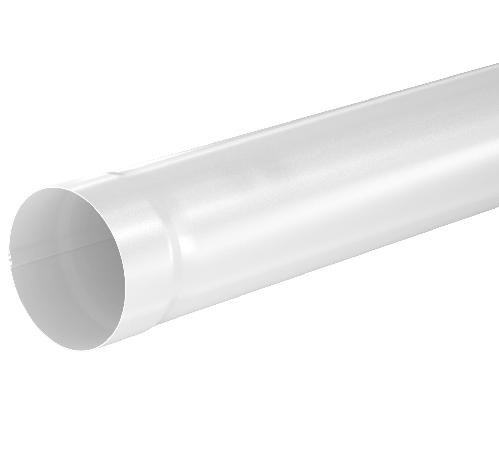 Водосток Aquasistem, система 150x100 - Труба водосточная 1.00м RR 20 Мраморно-белый купить в Сочи