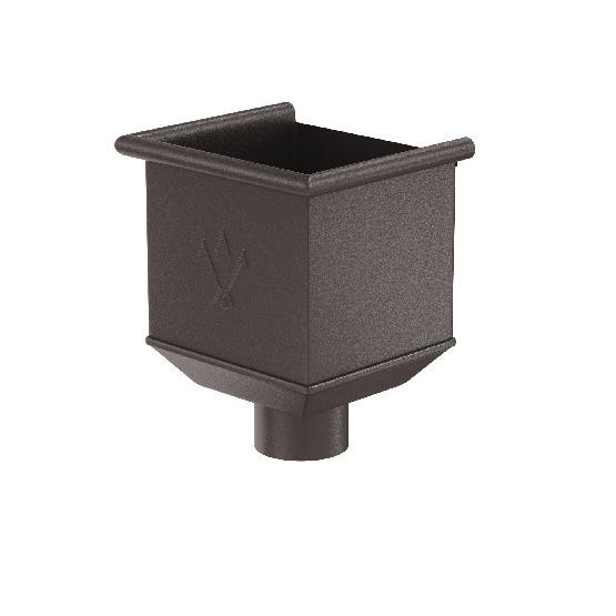 Водосток Aquasistem, Система 125x90 - Водосборная воронка RR 32 Тёмно-коричневый matt купить в Сочи