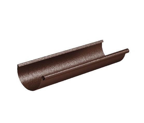Водосток Aquasistem, Система 125x90 - Желоб водосточный 3 метра RAL 8017 Коричневый matt купить в Сочи