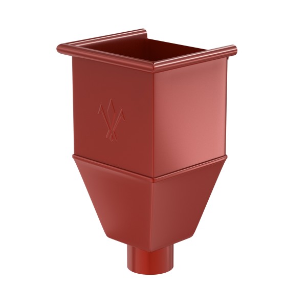 Водосток Aquasistem, система 150x100 - Воронка_водосборная удлиненая RR 29 Бургундский купить в Сочи